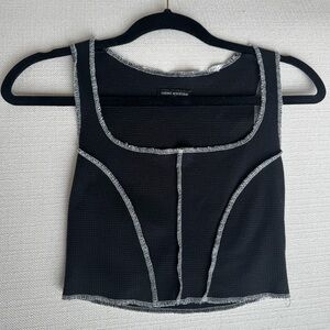 Naked Wardrobe Black Crop Top